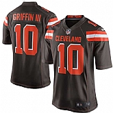 Nike Men & Women & Youth Browns #10 Griffin III Brown Team Color Game Jersey,baseball caps,new era cap wholesale,wholesale hats